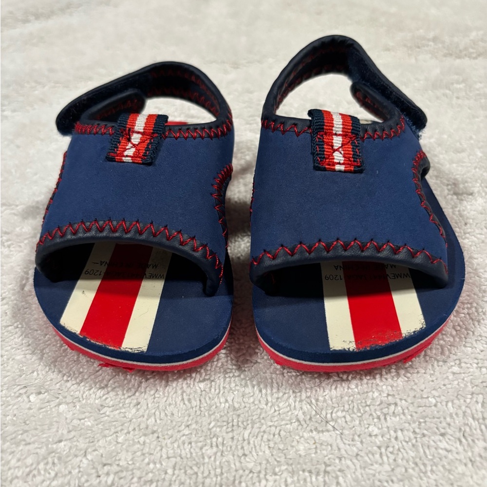 Kids Blue red Sandals patriotic sandals swim shoe summer travel party holiday